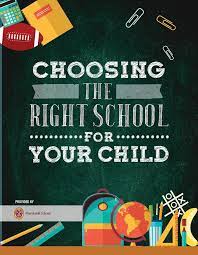 word text choosing the right school for your child